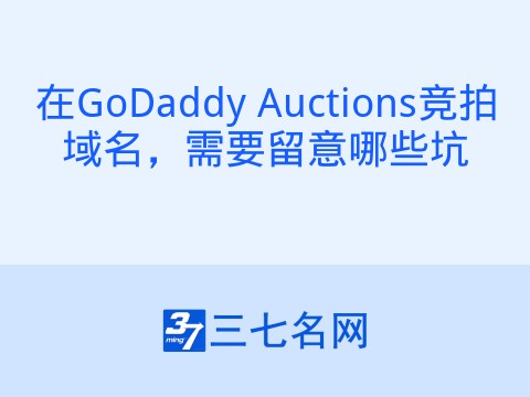 在GoDaddy Auctions竞拍域名，需要留意哪些坑