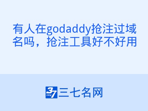 有人在godaddy抢注过域名吗,抢注工具好不好用