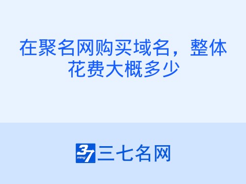 在聚名网购买域名,整体花费大概多少